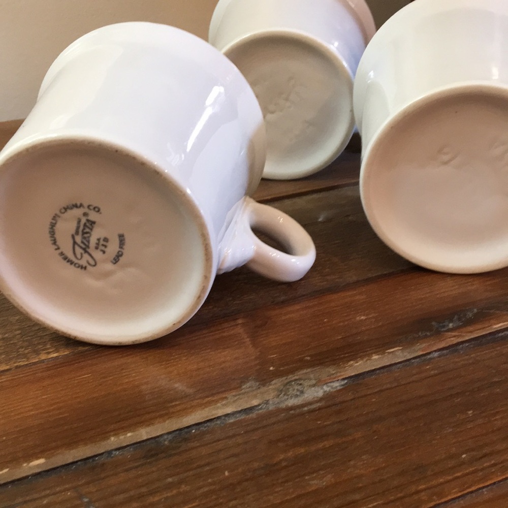 Homer Laughlin Fiesta mugs, set of 3 - Picture 2 of 8
